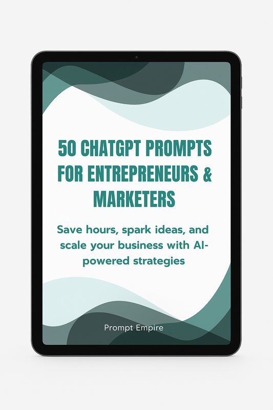 AI Prompt Pack: 50 Ready-Made ChatGPT Prompts